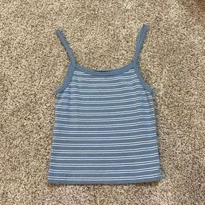 Brandy Melville Blue Striped Tank